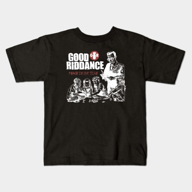 Good Riddance band Peace in Our Time Kids T-Shirt by VizRad